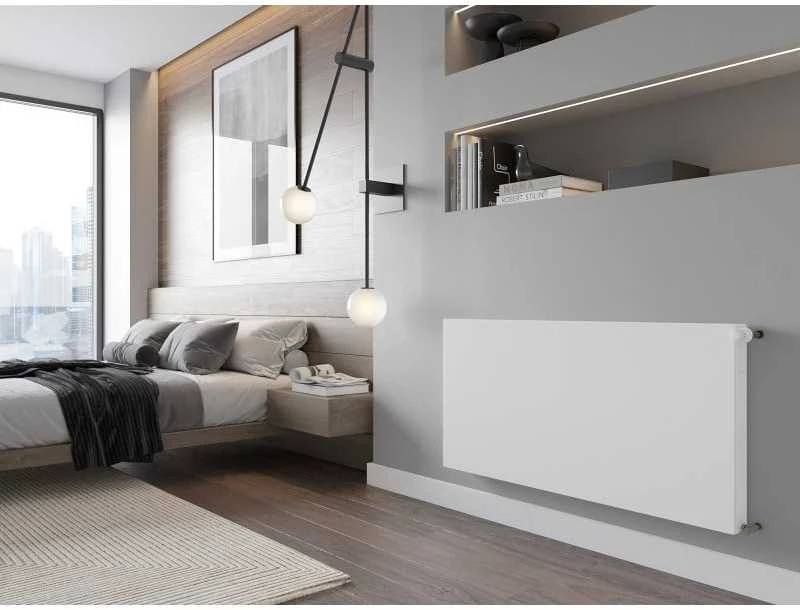 Radiatorius Mexen Flat CF21, 300 x 1600 mm, šoninio pajungimo, 1010 W, baltas