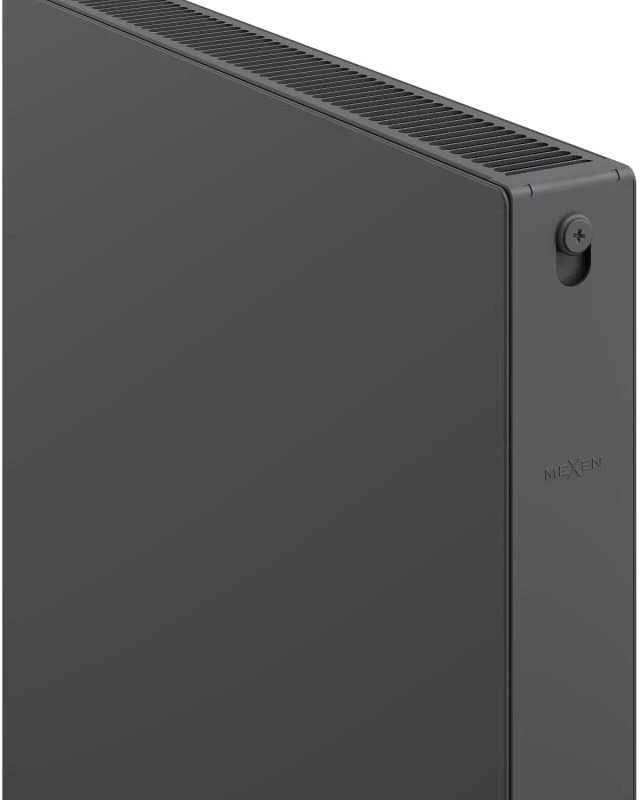 Radiatorius Mexen Flat CF21, 600 x 1000 mm, šoninio pajungimo, 1210 W, antracito