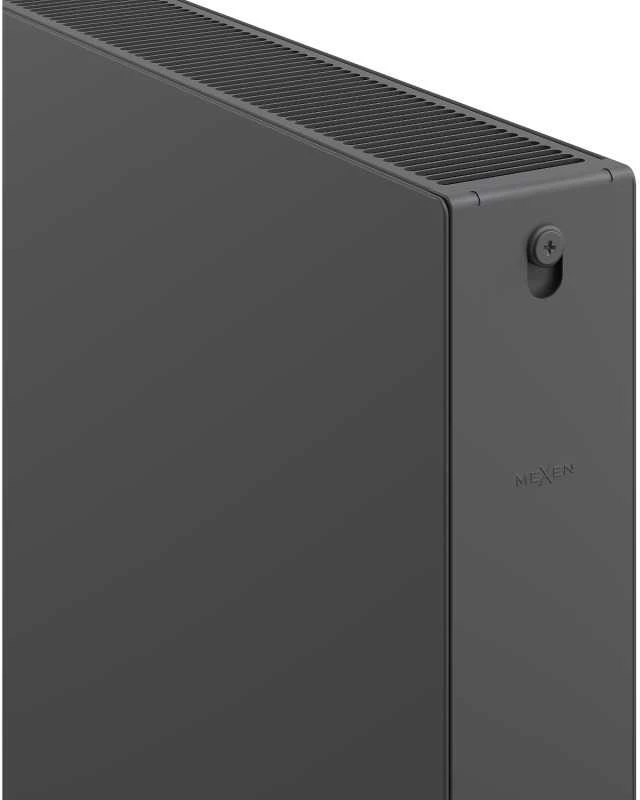 Radiatorius Mexen Flat CF22, 900 x 900 mm, šoninio pajungimo, 1979 W, antracito