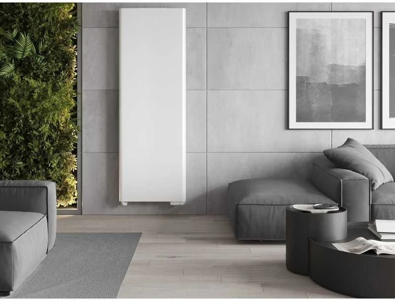 Radiatorius Mexen Flat VR20S, 1800 x 300 mm, pajungimas iš apačios per vidurį, 654 W, baltas