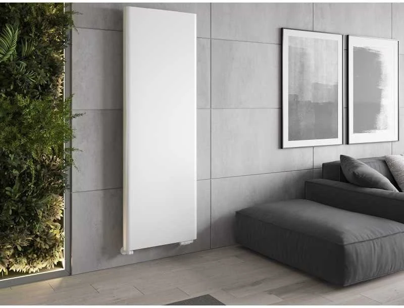 Radiatorius Mexen Flat VR20S, 2000 x 300 mm, pajungimas iš apačios per vidurį, 709 W, baltas