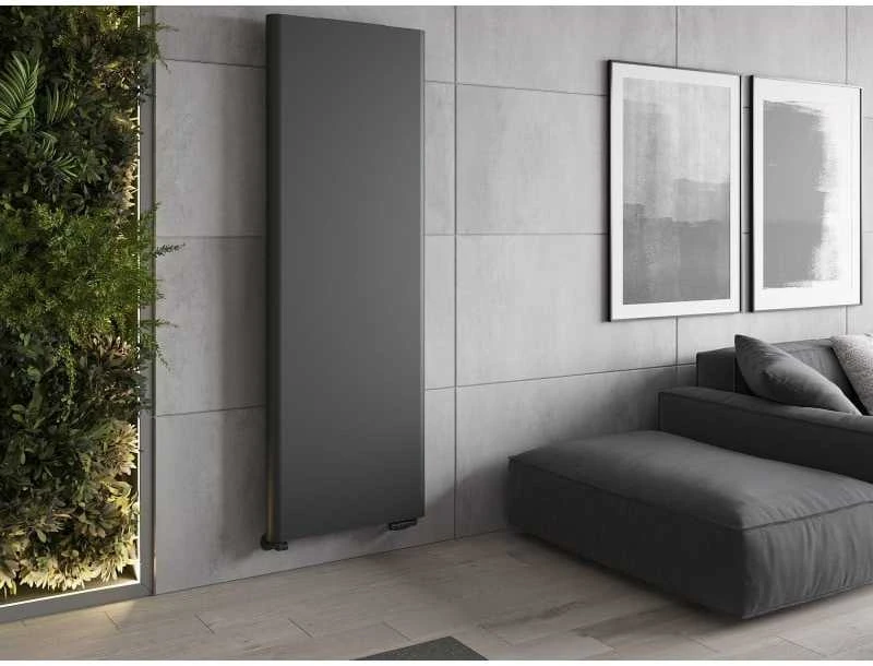 Radiatorius Mexen Flat VR20S, 2000 x 500 mm, pajungimas iš apačios per vidurį, 1181 W, antracito