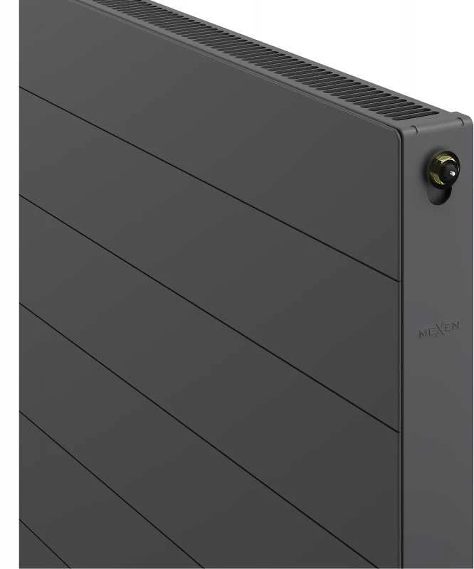 Radiatorius Mexen Line CCL11, 900 x 1400 mm, pajungimas iš apačios per vidurį, 1527 W, antracito