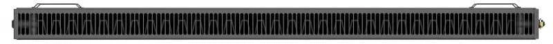 Radiatorius Mexen Line CCL21, 600 x 1500 mm, pajungimas iš apačios per vidurį, 1814 W, antracito