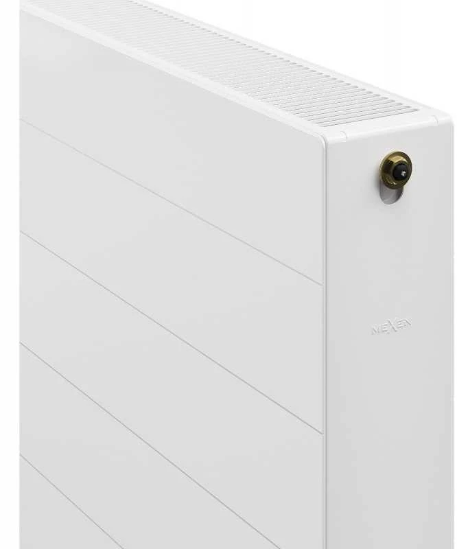 Radiatorius Mexen Line CCL22, 400 x 400 mm, pajungimas iš apačios per vidurį, 455 W, baltas