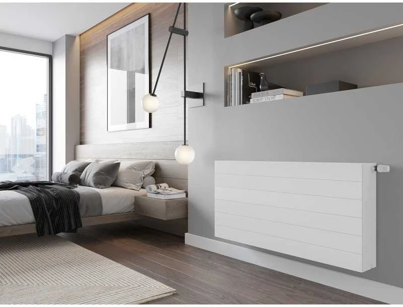 Radiatorius Mexen Line CCL33, 600 x 900 mm, pajungimas iš apačios per vidurį, 1981 W, baltas