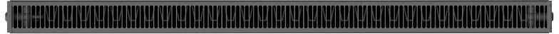 Radiatorius Mexen Line CL21, 400 x 1300 mm, šoninio pajungimo, 1032 W, antracito