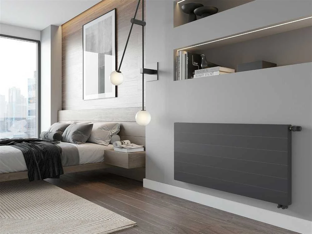 Radiatorius Mexen Line CVL11, 500 x 500 mm, 341 W, apatinio pajungimo, antracitas