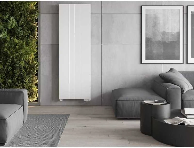 Radiatorius Mexen Line VS20SL, 1800 x 400 mm, pajungimas iš apačios per vidurį, 872 W, baltas