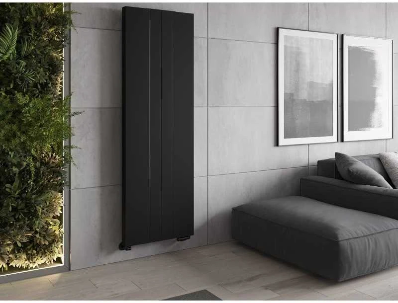 Radiatorius Mexen Line VS20SL, 2000 x 500 mm, pajungimas iš apačios per vidurį, 1181 W, juodas