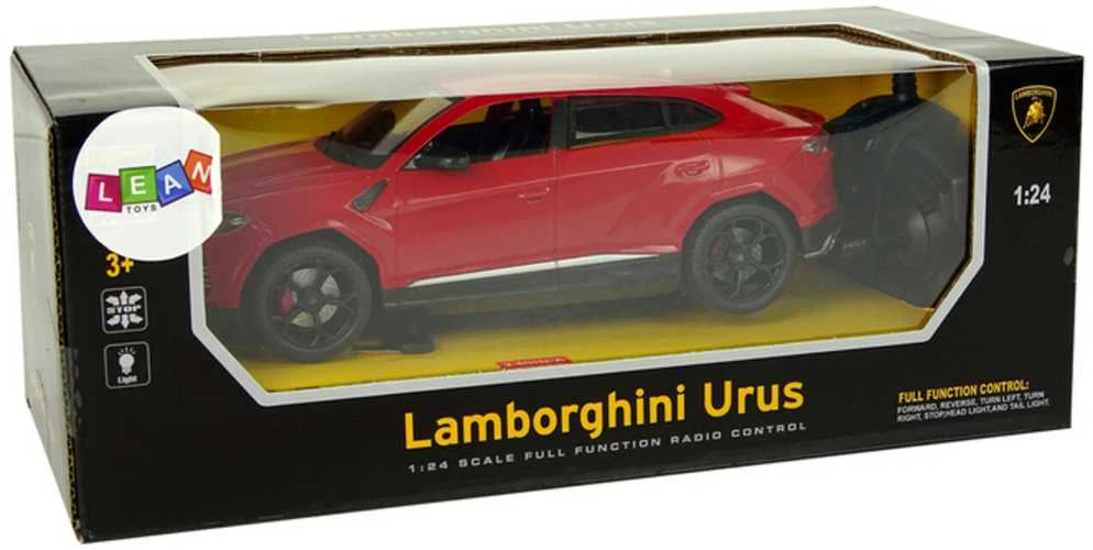 Radijo bangomis valdomas Lamborghini Urus 1:24 raudonas