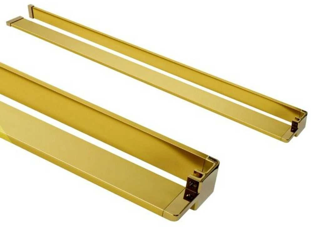 Rankšluosčių kabykla-lentynėlė dušo sienelėms Rea Evo, Gold