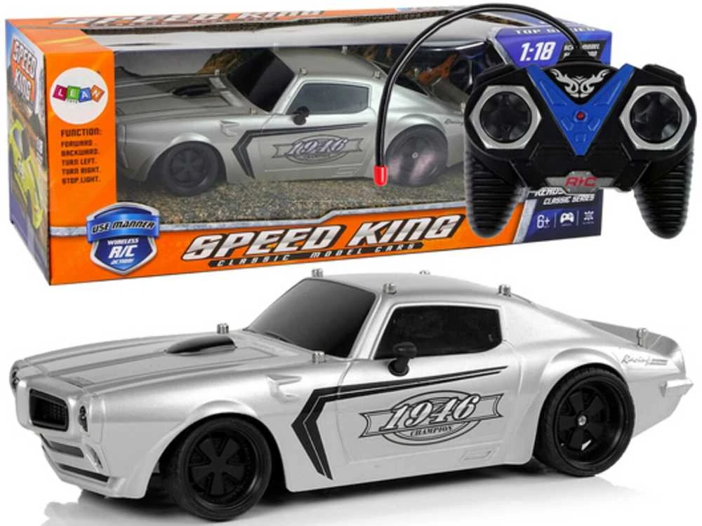 RC sportinis automobilis Champion, 1:18, sidabrinis