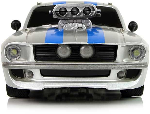 RC sportinis automobilis su pultu, 1:16, sidabrinis