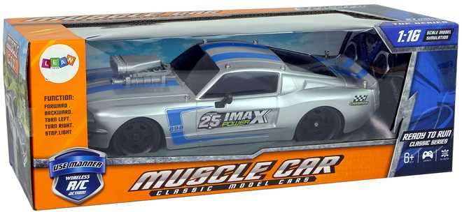 RC sportinis automobilis su pultu, 1:16, sidabrinis