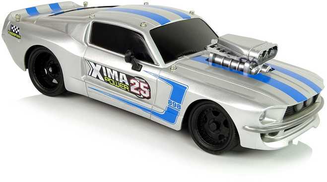 RC sportinis automobilis su pultu, 1:16, sidabrinis