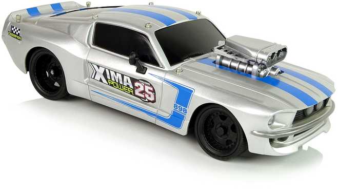 RC sportinis automobilis su pultu, 1:16, sidabrinis