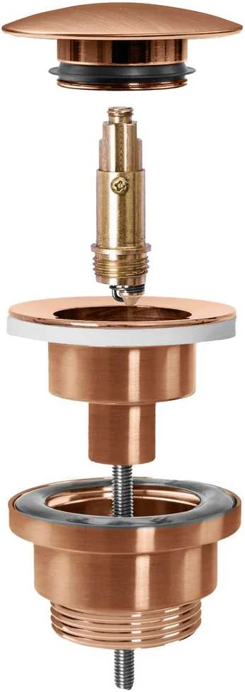 REA "Klik-klak" dangtelis praustuvui universalus, Brushed Copper