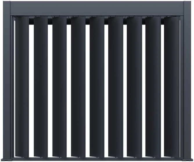 Reguliuojama panelinė siena pavėsinėms Pergola ELEGANCE/DELUXE/FUSION 3.6 m, Anthracite
