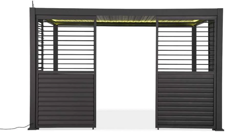Reguliuojama žaliuzių panelė pavėsinei Pergola PREMIUM 4m, Anthracite (123,5 cm)