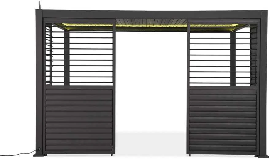 Reguliuojama žaliuzių panelė pavėsinei Pergola PREMIUM 4m, Anthracite (123,5 cm)