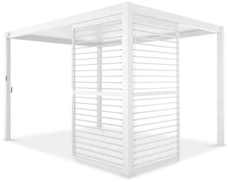 Reguliuojama žaliuzių panelė pavėsinei Pergola PREMIUM 3m, Baltas (93 cm)
