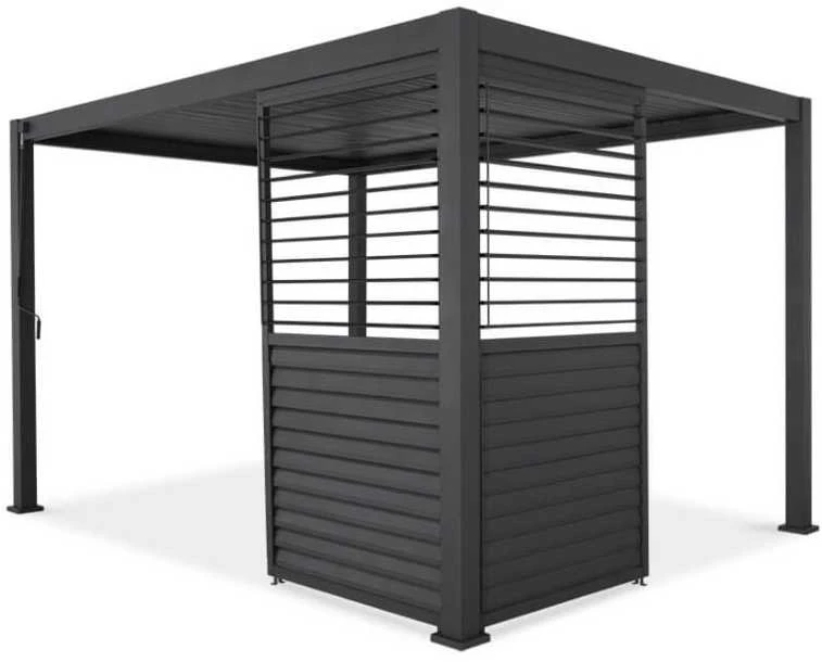 Reguliuojama žaliuzių panelė pavėsinei Pergola PREMIUM 3m, Anthracite (93 cm)