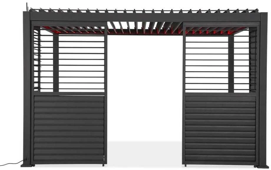 Reguliuojama žaliuzių panelė pavėsinei Pergola PREMIUM 4m, Anthracite (123,5 cm)
