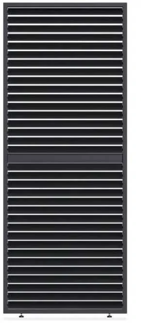 Reguliuojamų horizontalių žaliuzių panelė pavėsinėms Pergola ELEGANCE/DELUXE/FUSION 1 m, Anthracite (93 cm)