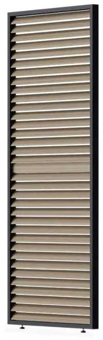 Reguliuojamų horizontalių žaliuzių panelė pavėsinėms Pergola ELEGANCE/DELUXE/FUSION 1 m, Woodgrain (93 cm)