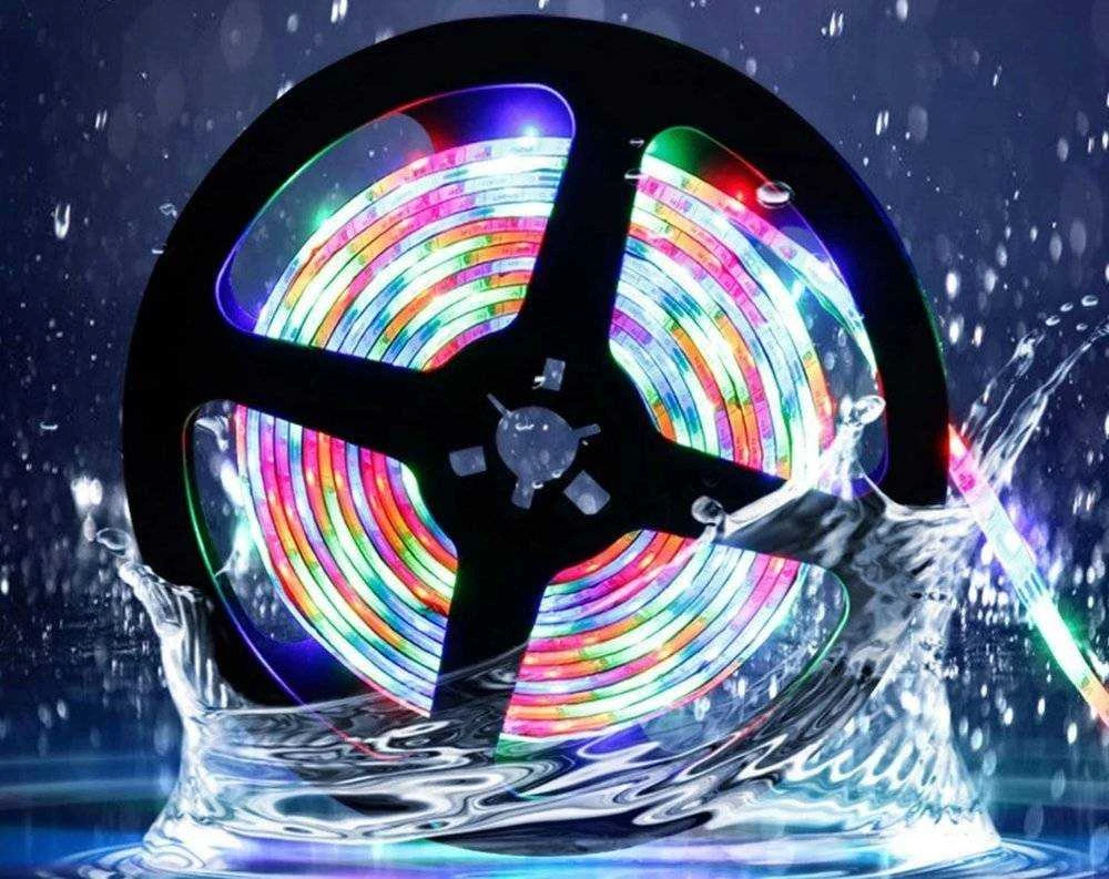 RGB LED juosta su pultu, 5 m