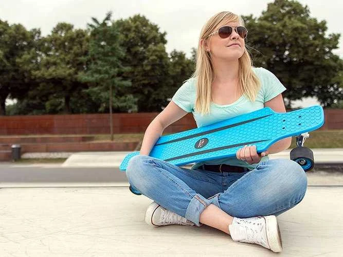 Riedlentė Longboard Hudora Cruiser Star, raudona