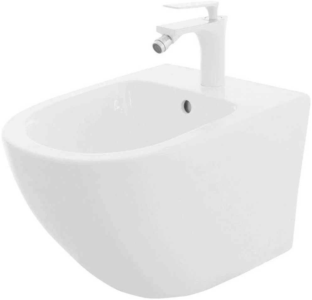 Rinkinys REA: klozetas Carlo Flat Mini Rimless + bidė Carlo Mini