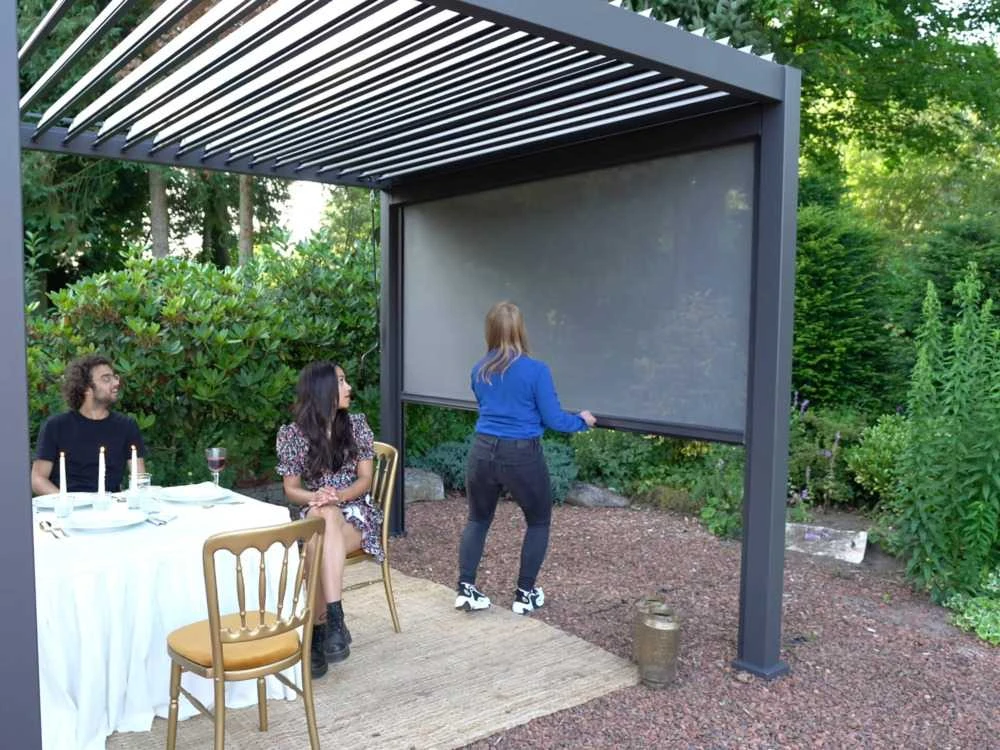 Roletas pavėsinei Pergola Premium Anthracite, 3m