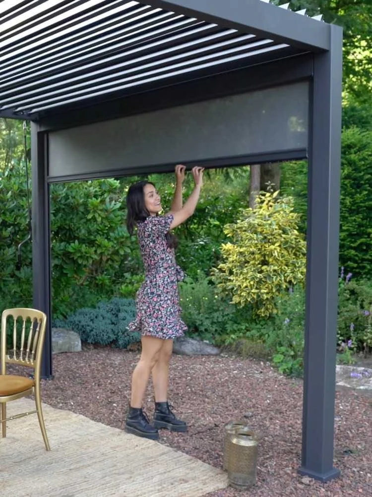 Roletas pavėsinei Pergola Premium Anthracite, 4m