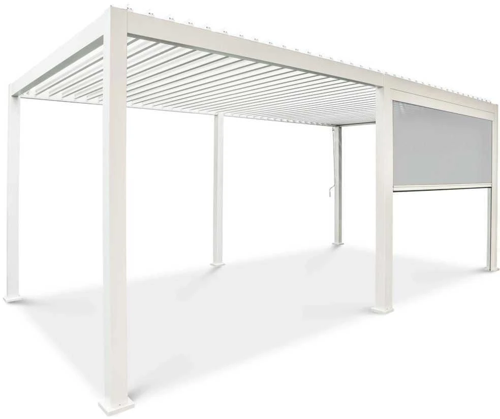Roletas pavėsinei Pergola Premium Baltas, 3m