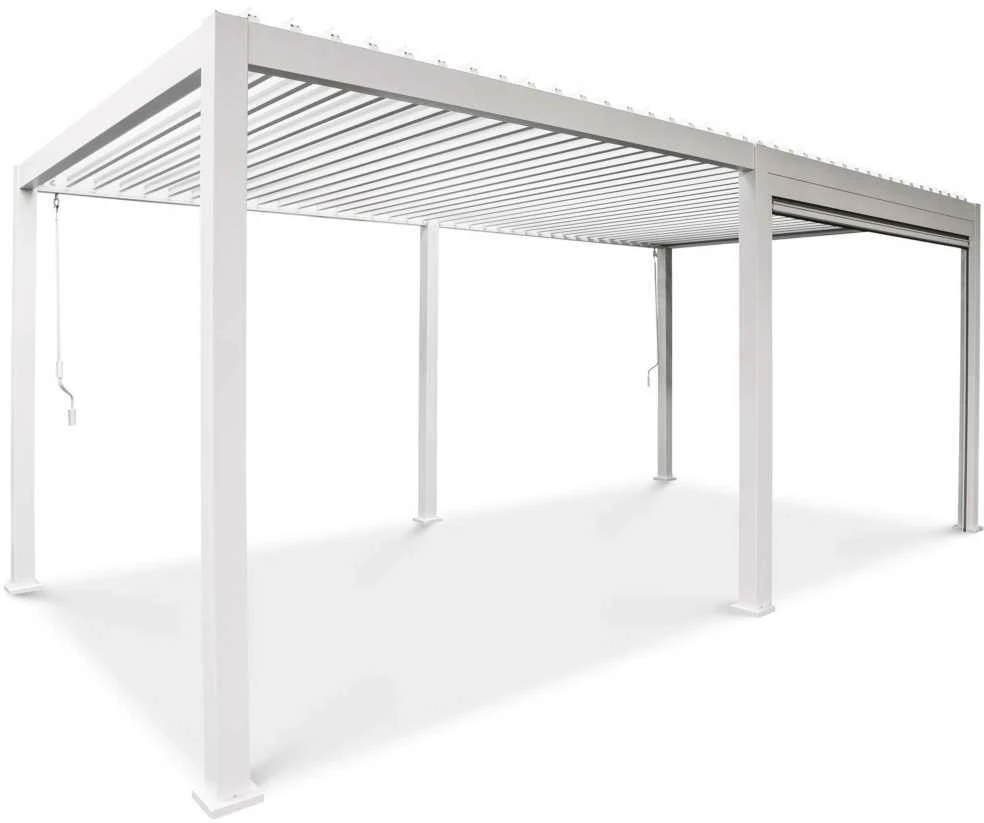Roletas pavėsinei Pergola Premium Baltas, 4m