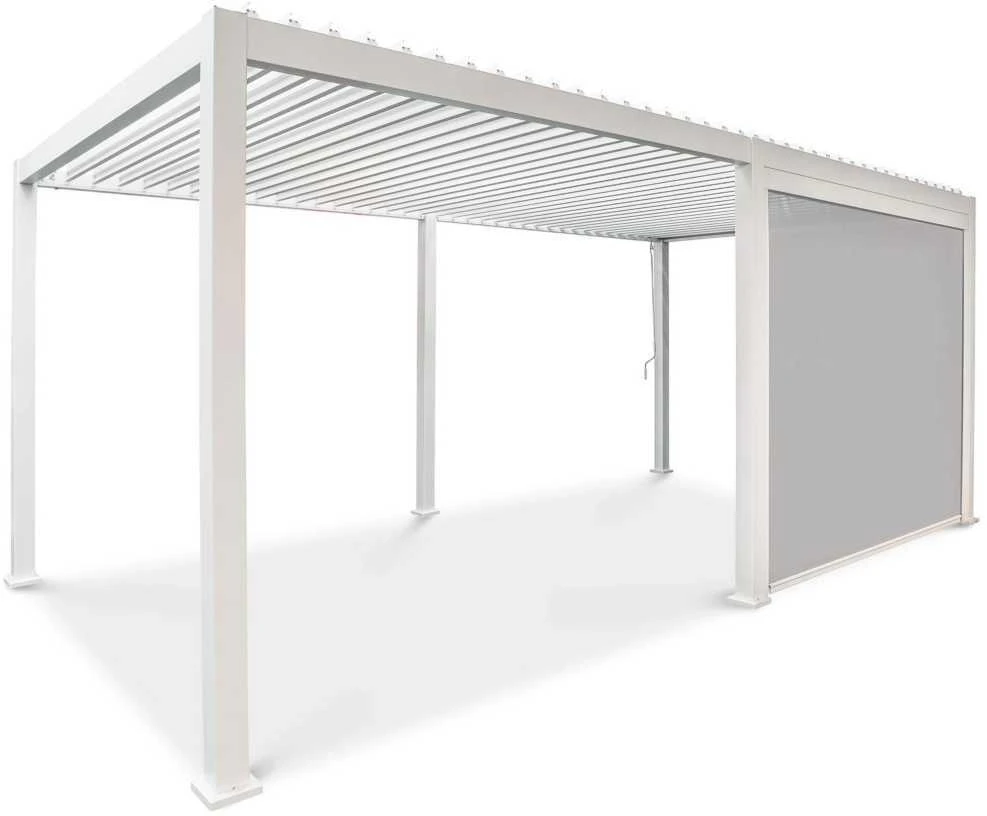 Roletas pavėsinei Pergola Premium Baltas, 4m