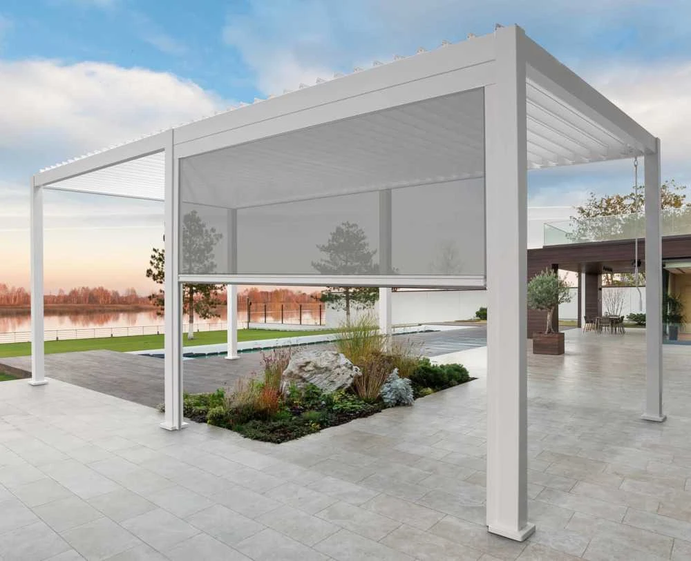 Roletas pavėsinei Pergola Premium Baltas, 3m