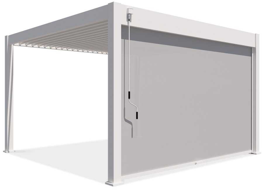 Roletas pavėsinėms Pergola ELEGANCE/DELUXE/FUSION 4 m, Baltas
