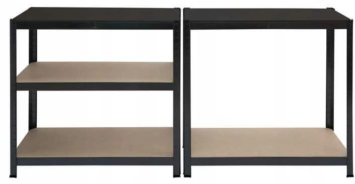 Sandėliavimo lentyna TITAN 5 Juodas, 750 kg, 150x75x30 cm
