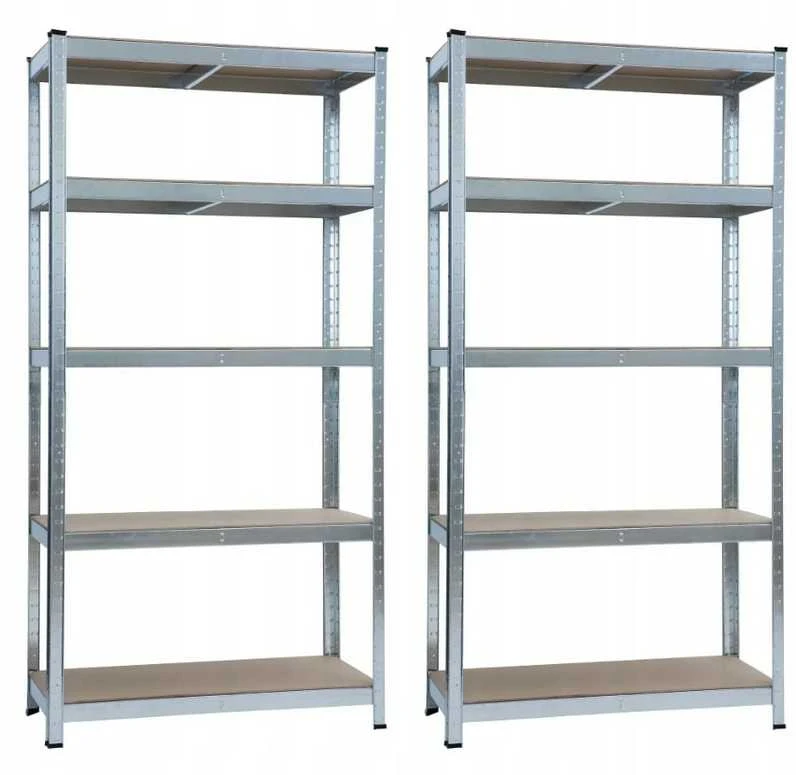 Sandėliavimo lentynų komplektas TITAN-5, 750 kg, 150x75x30 cm, 2 vnt.