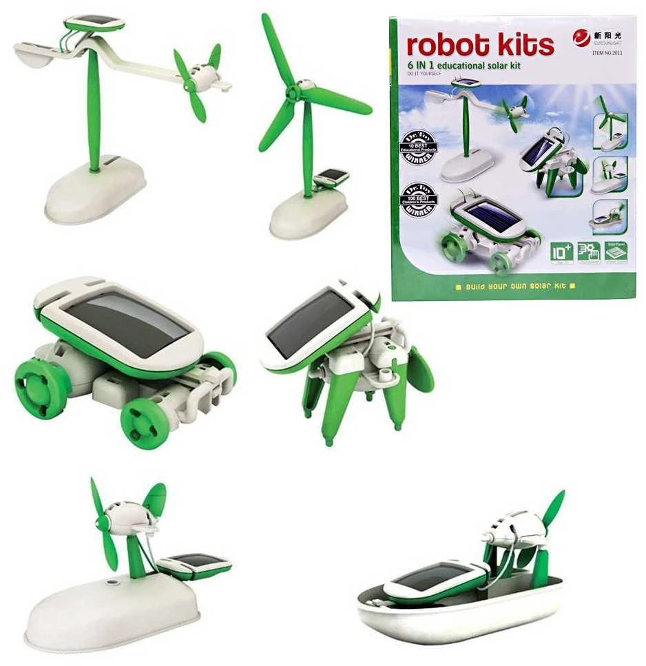 Saulės roboto rinkinys 6in1