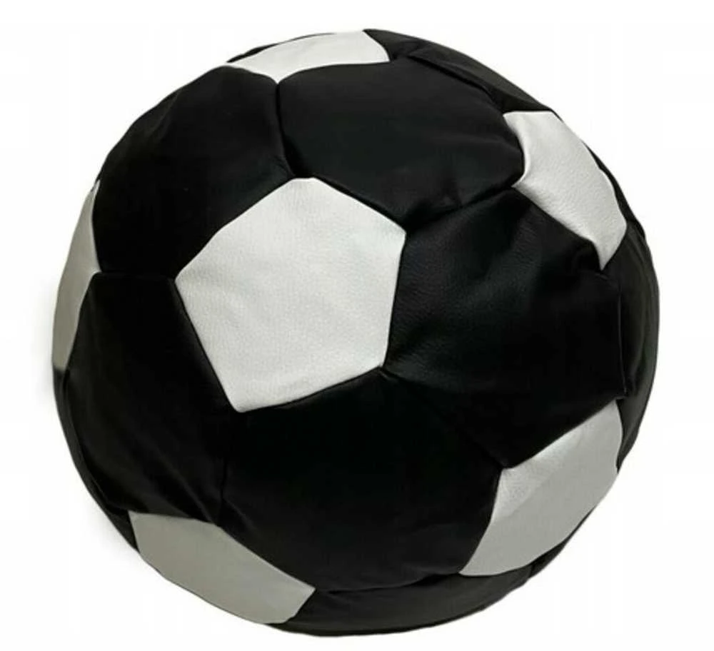 Sėdmaišis-pufas vaikams Ball XXL (40 cm), Juodas/Baltas