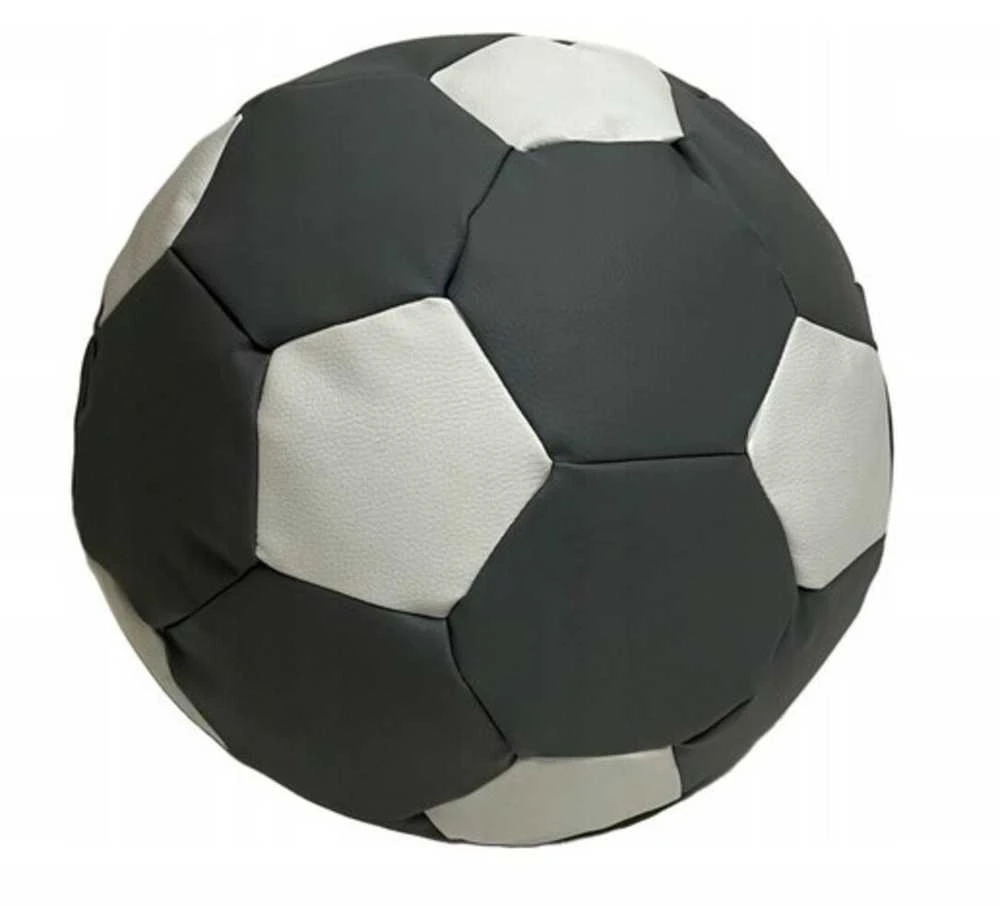 Sėdmaišis-pufas vaikams Ball XXL (40 cm), Pilkas/Baltas