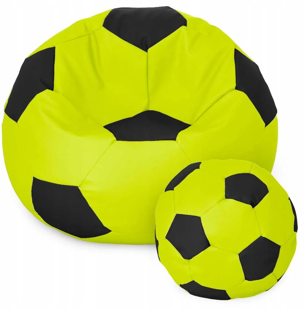 Sėdmaišis su pufu Ball XXXL (80 cm), Lime/Juodas