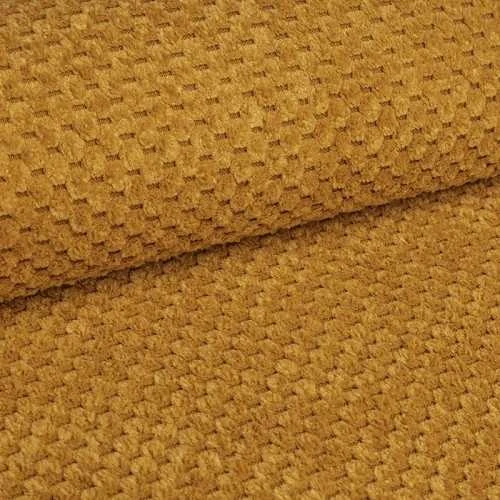 Sėdmaišis su pufu Mega Dot Velour L, 80x105 cm, garstyčių spalvos