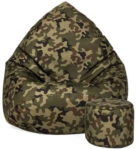 Sėdmaišis su pufu Sako Camouflage XXXXXL Kodura, moro žalia