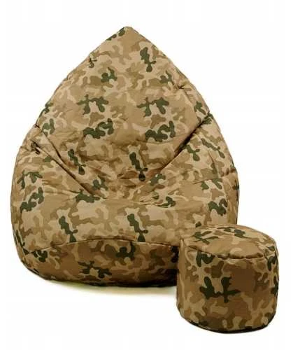 Sėdmaišis su pufu Sako Camouflage XXXXXL Kodura, moro ruda