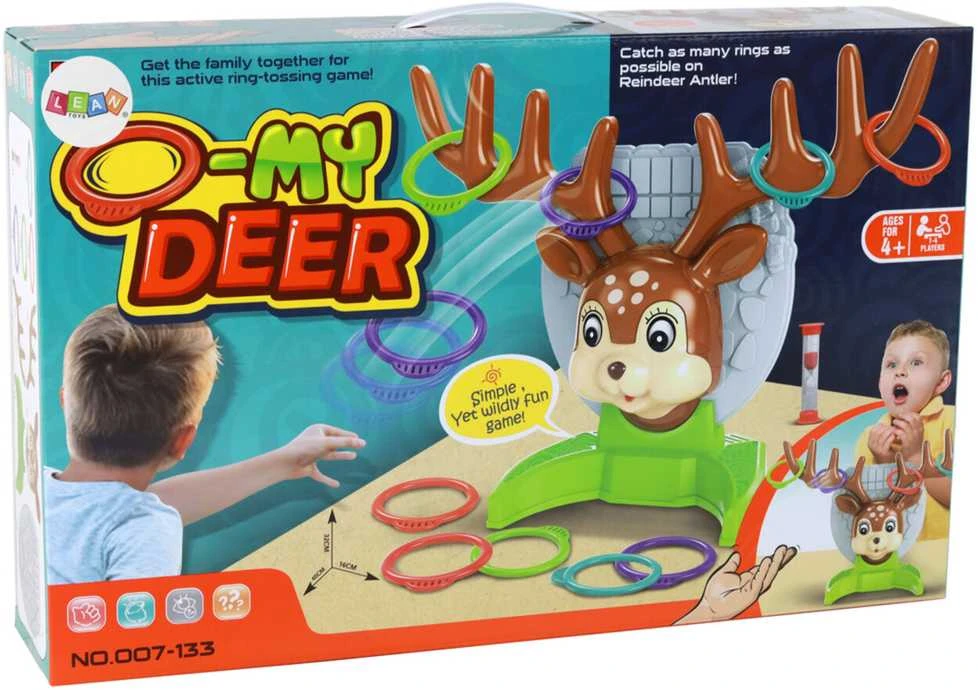 Šeimyninis žiedų mėtymo žaidimas "O-My Deer"